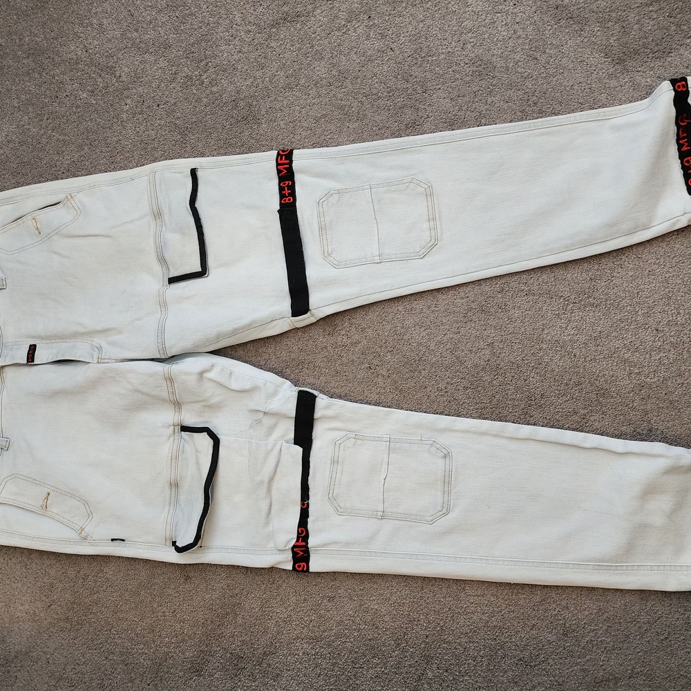 Men's White Cargo Pants